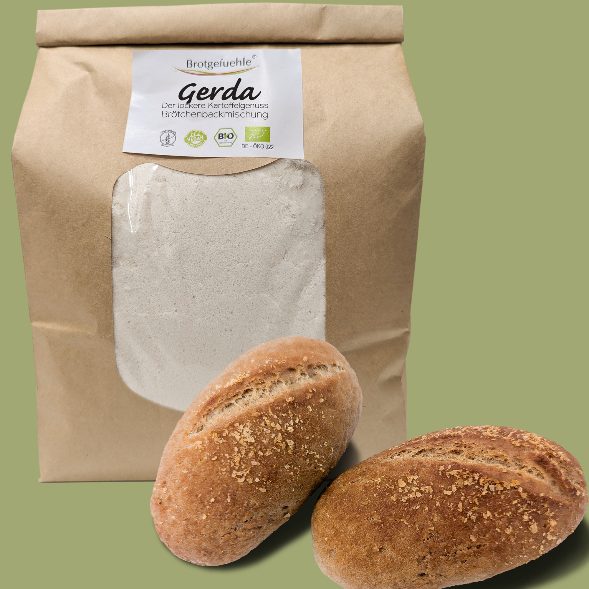Fräulein GERDA - Bio-Fertigbackmischung