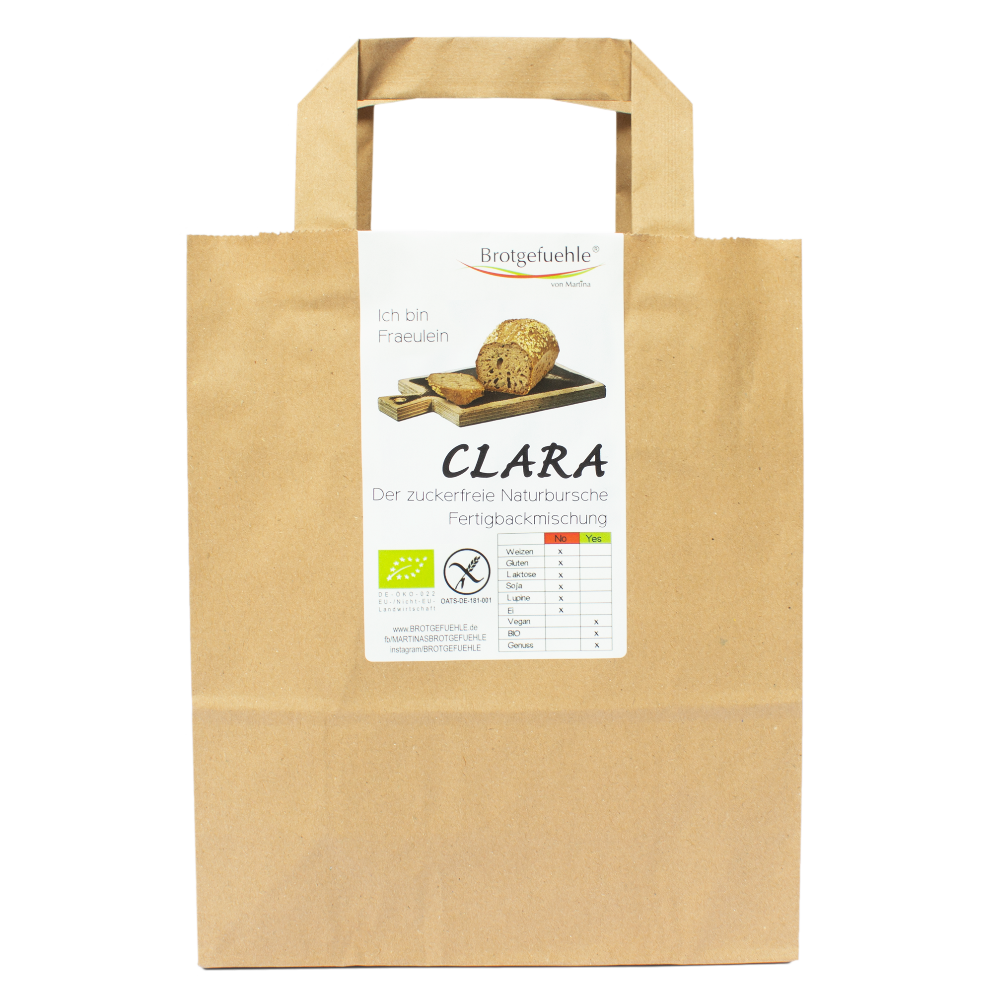 Miss CLARA - ready-to-bake mixture - gluten-free, sugar-free